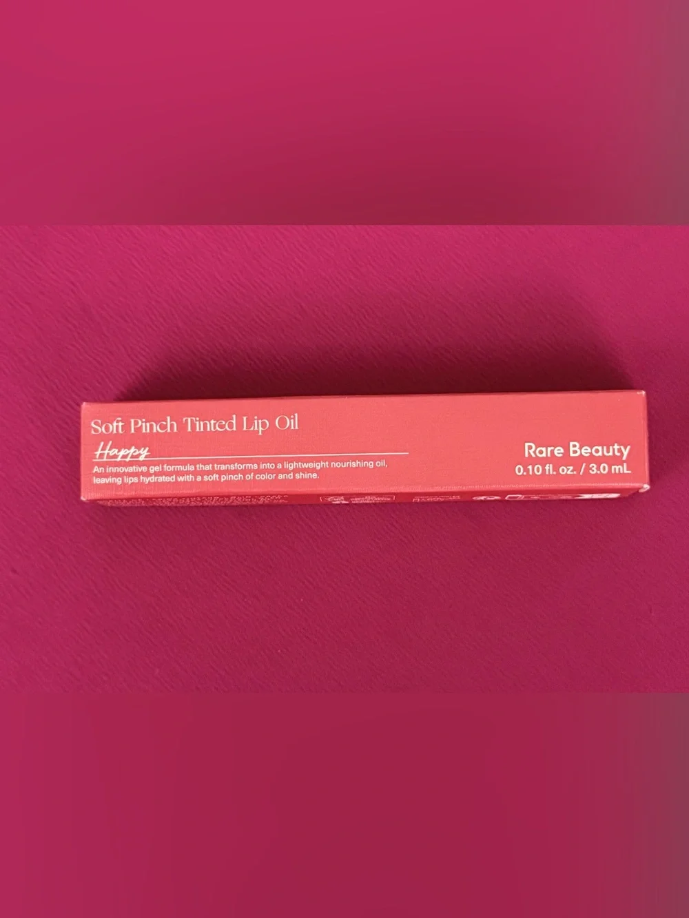 Rare Beauty Soft Pinch Soft Pink “Happy” Lightweight Lip Oil 0.10fl.oz./3ml NWT